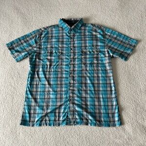 Kuhl Turquoise Plaid Casual Shirt